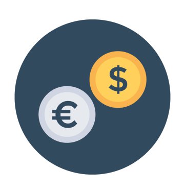 para birimi vektör çizim