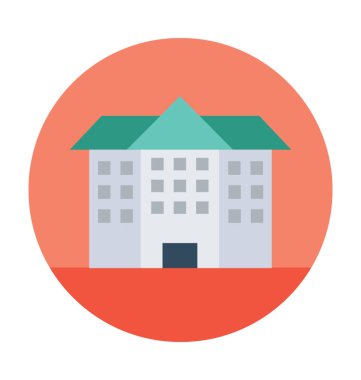 Otel binası vektör çizim