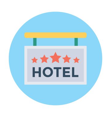 Hotel tabela vektör çizim