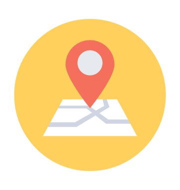 konum belirleyici vektör çizim Haritası