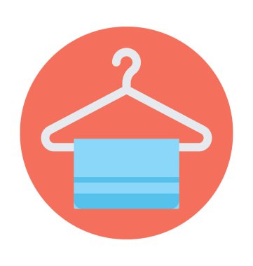 Havlu askısı vektör çizim