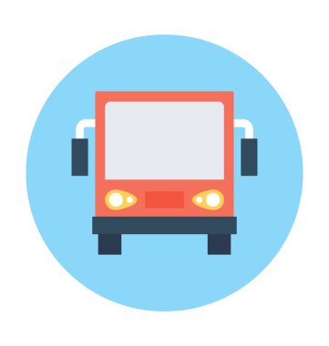 otobüs vektör çizim