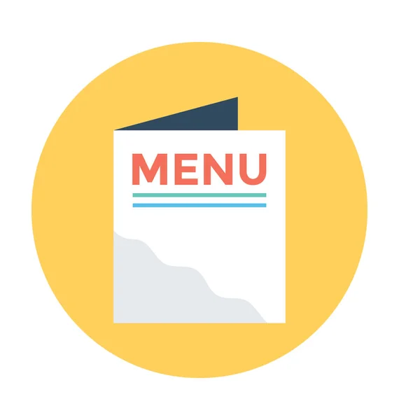 Illustration vectorielle de menu — Image vectorielle