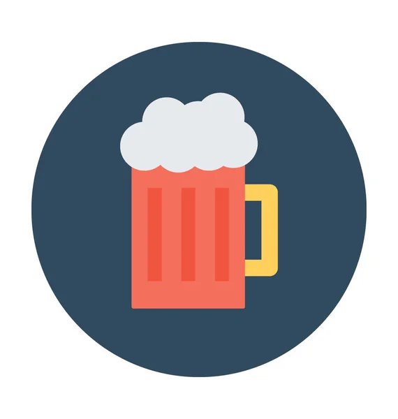 Tasse à bière illustration vectorielle — Image vectorielle