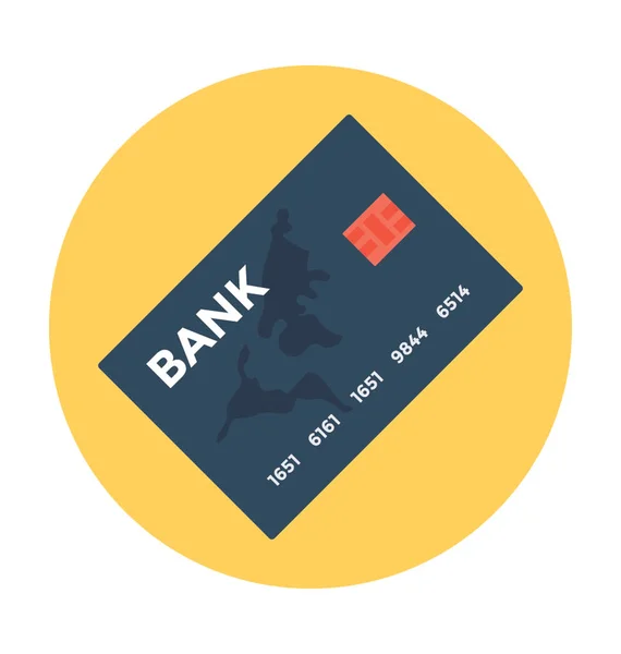 Ilustración del vector de la tarjeta bancaria — Archivo Imágenes Vectoriales