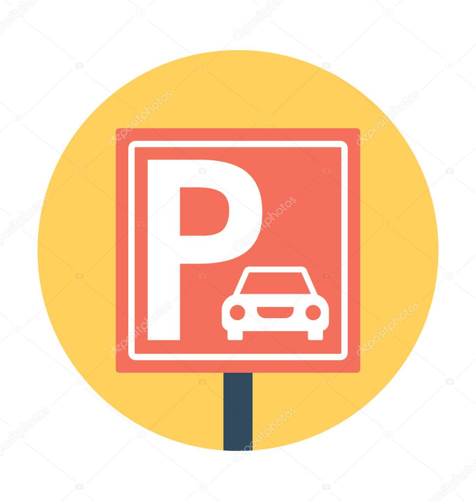Parking Sign Vector Illustration