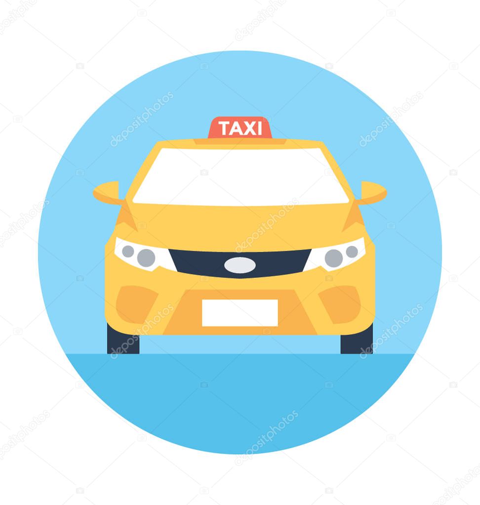 Taxi Vector Illustration