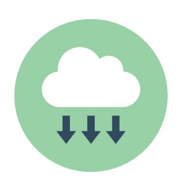 bulut ağ vektör simgesi