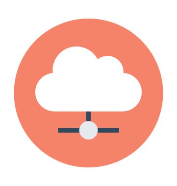 Vektör simge paylaşımı bulut