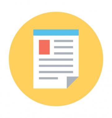 Özgeçmiş vektör simgesi