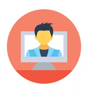 video arama vektör simgesi