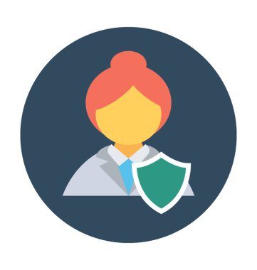 Korumalı kullanıcı vektör simgesi