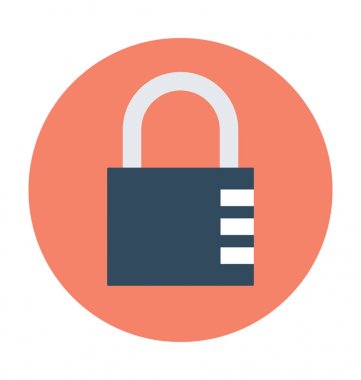 asma kilit vektör simgesi