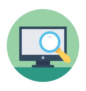 Bilgisayar arama vektörü simgesi