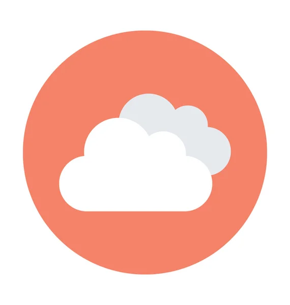 Nube vector icono — Vector de stock