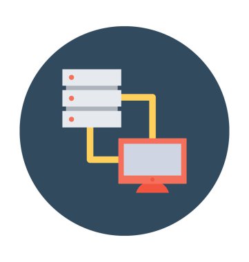 Sunucu paylaşımı vektör simgesi