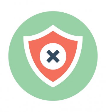 Koruma vektör simge iptal