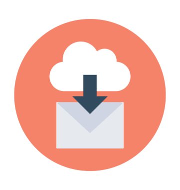 Gelen e-posta vektör simgesi