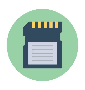 sd kart vektör simgesi