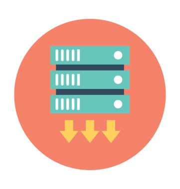 sunucu raf vektör simgesi