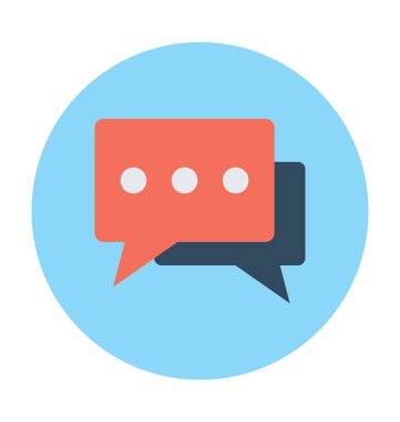 sohbet balonu vektör simgesi