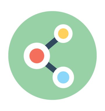 Ağ paylaşımı vektör simgesi