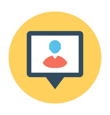 sohbet balonu vektör simgesi