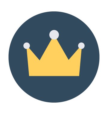 taç vektör simgesi 