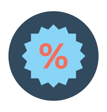 indirimli teklif vektör simgesi