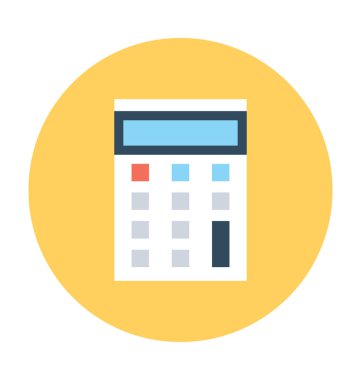 Hesap makinesi vektör simgesi