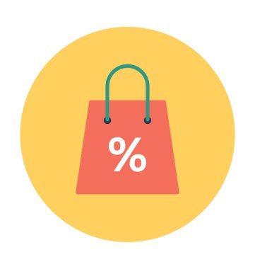 alışveriş poşeti vektör simgesi