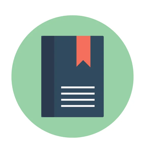 Bookmark Diary Vector Icon — Stock Vector