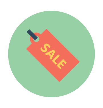 satış etiketi vektör simgesi