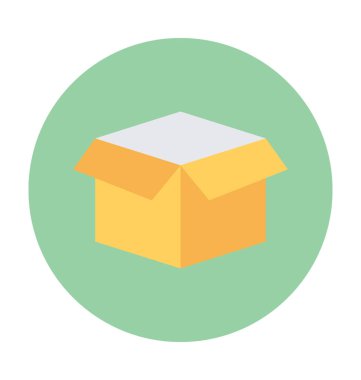 Teslimat kutusu vektör simgesi