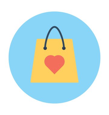 alışveriş poşeti vektör simgesi