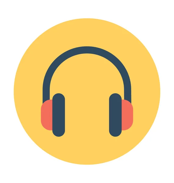 Headphone Vector Icon — Stock Vector