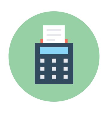 Fatura makine vektör simgesi