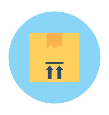 Teslimat kutusu vektör simgesi