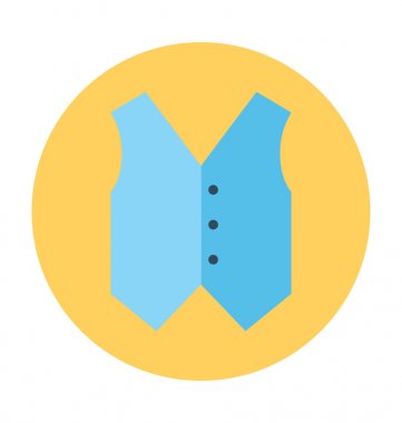 Yelek vektör simgesi