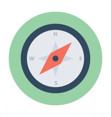 Pusula vektör simgesi