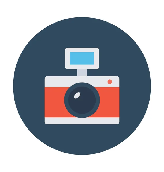 Icona vettoriale della fotocamera flash — Vettoriale Stock