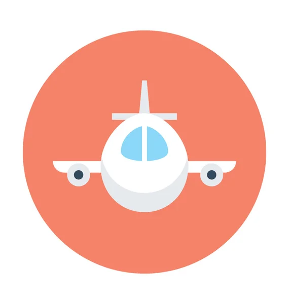 Flugzeug-Vektorsymbol — Stockvektor