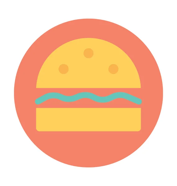 Burger Vector Icon — Stock Vector