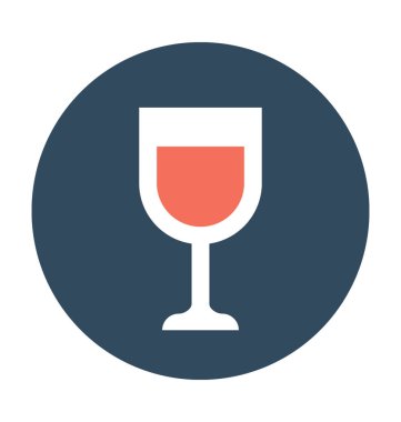 şarap cam vektör simgesi