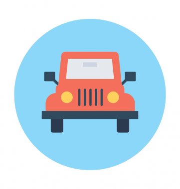 Jeep vektör simgesi