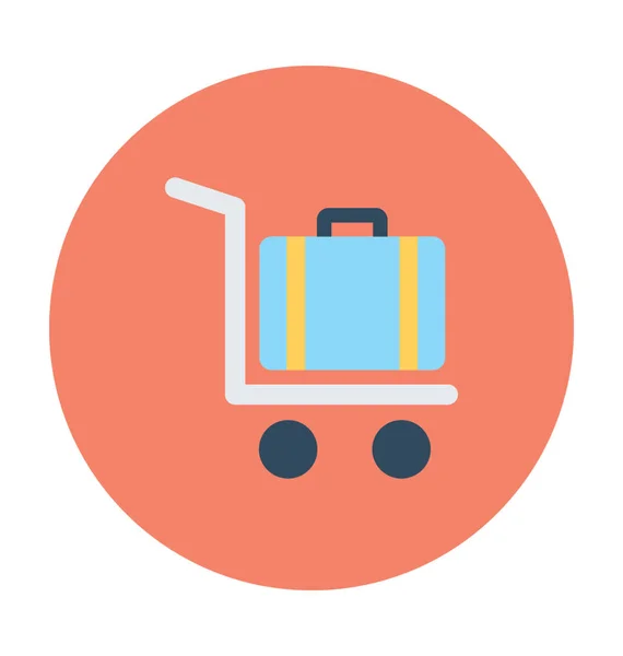 Trolley Vector Icon — Stockvector