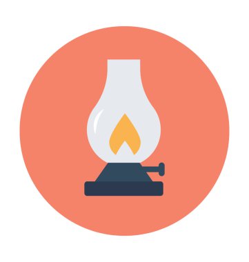 Alev fener vektör simgesi