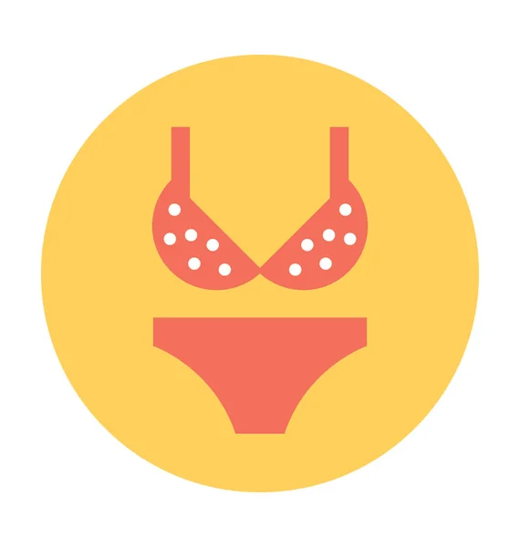 String Bikini Vector icono — Vector de stock