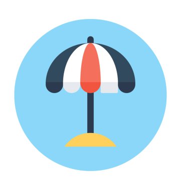 şemsiye vektör simgesi