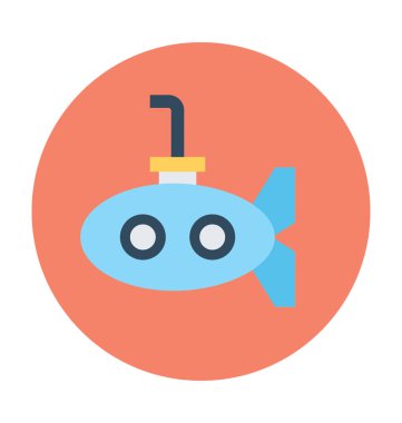 Denizaltı vektör simgesi